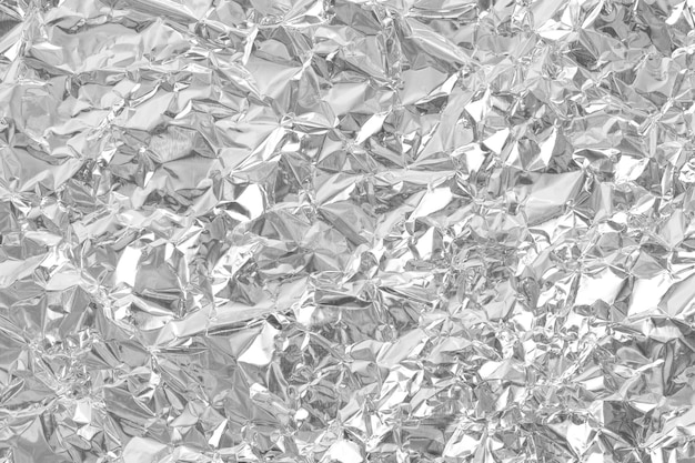 Silver foil leaf shiny texture grey wrapping paper for background