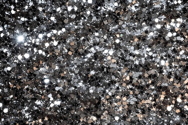 Photo silver glitter texture sparkly metallic background bright sequins festive wallpaper