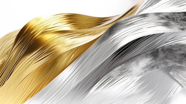 A silver and gold background with a white background