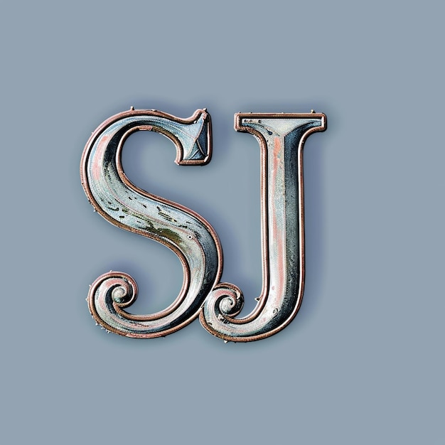 a silver letter s that is from the letter s