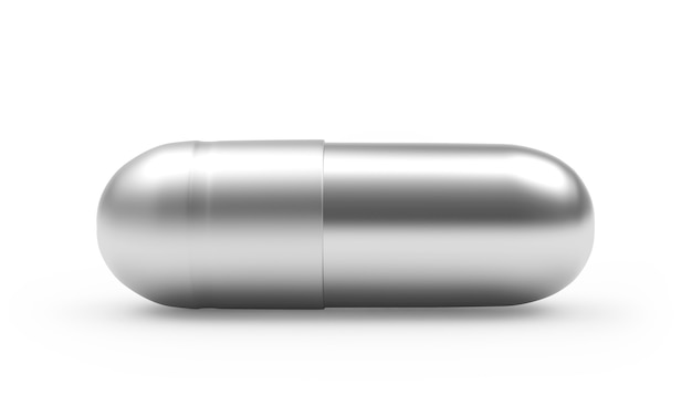 Silver medical capsule