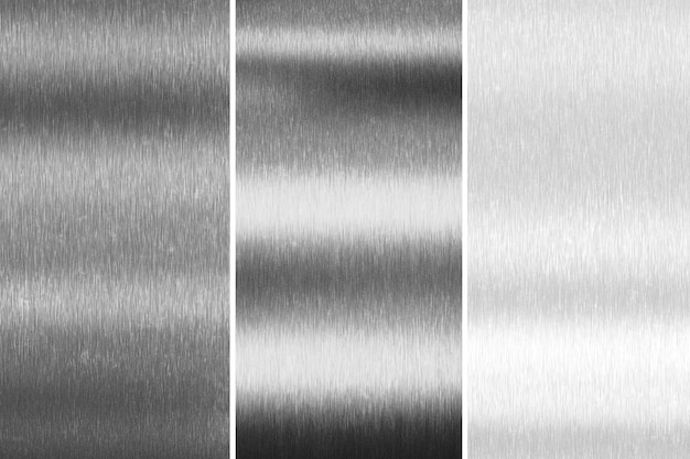 Silver metal background Brushed metallic texture 3d rendering