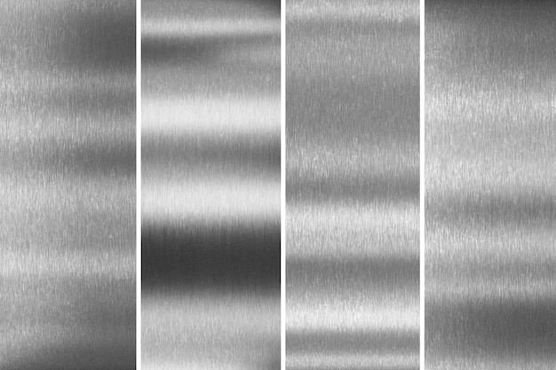 Silver metal background Brushed metallic texture 3d rendering