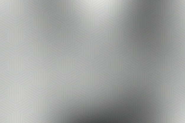 Silver metal gradient background with hexagon pattern Abstract illustration