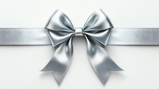 silver ribbon and bow