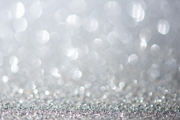 Silver rich expensive abstract background with bokeh effect fabulous shining sparkles magic shimmer jewels