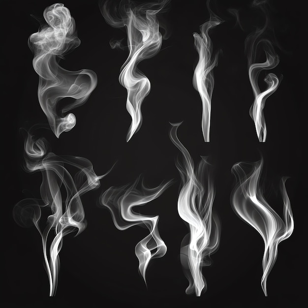 Photo silver smoke