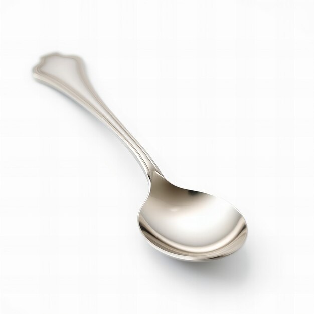 Photo a silver spoon with a handle that says  silver