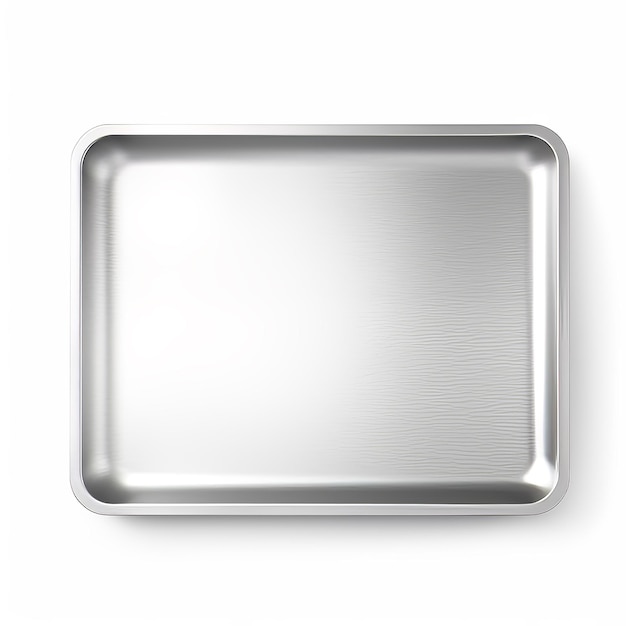 Photo a silver square with a silver frame that says quot the word quot on it