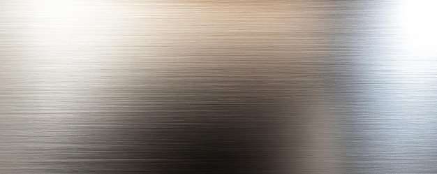 Photo a silver surface with a brushed metal texture and a subtle gradient from light to dark the brushing