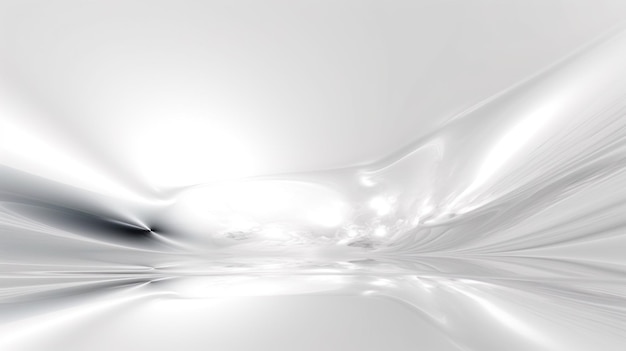 A silver surface with a white light reflecting on it.