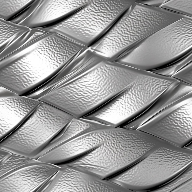 A silver textured surface with a pattern of lines and lines.