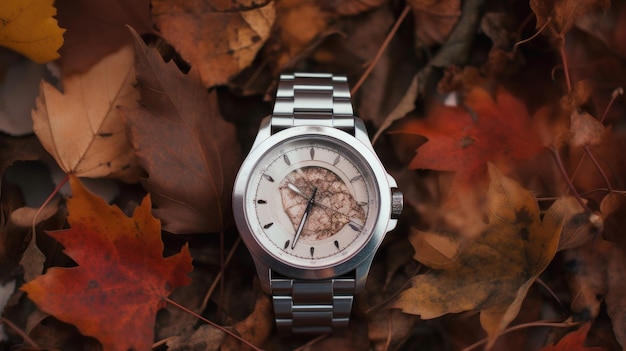 A silver watch