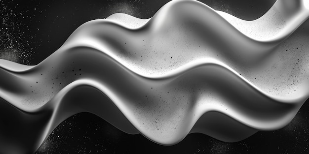 A silver wave with a lot of dots on it stock background