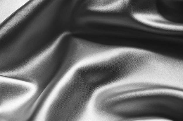 Silver wavy silk background texture