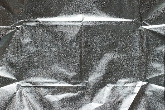 A silver wrapper of chocolate close-up