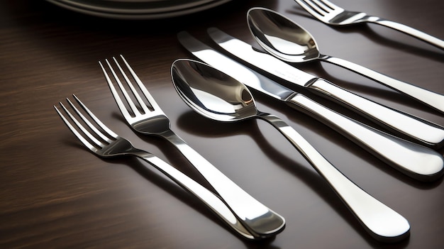 A silverware on a table