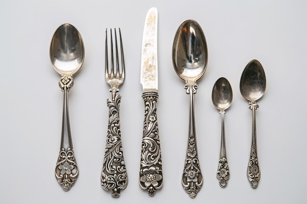 a silverware with ornate design