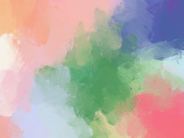 Simple background with colorful oil paint brushes