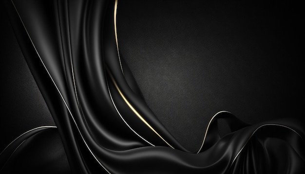 simple black luxury fabric background