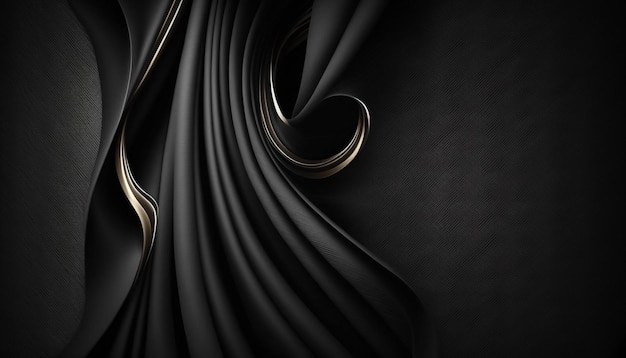 simple black luxury fabric background