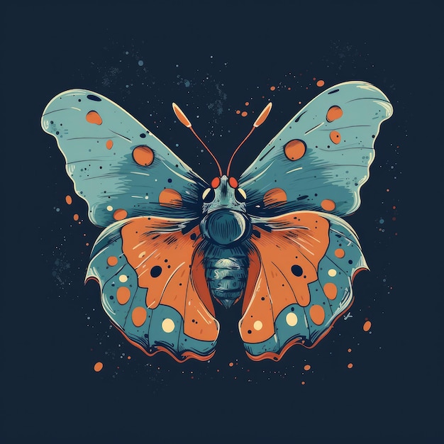 Simple butterfly illustration Illustration AI GenerativexA