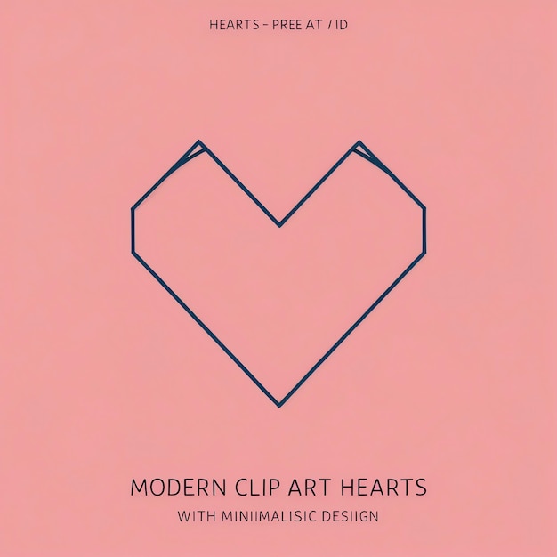 Photo simple clip art hearts for clean and classic looks