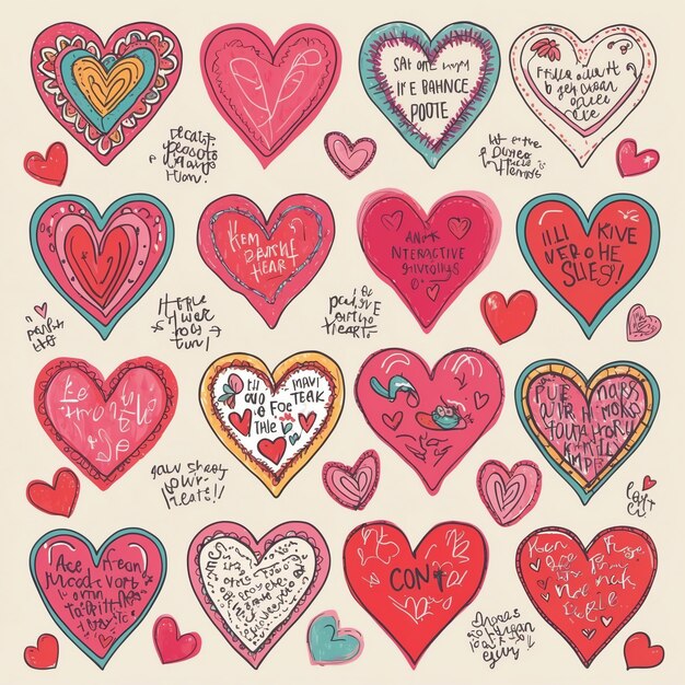 Photo simple clip art hearts for clean and classic looks