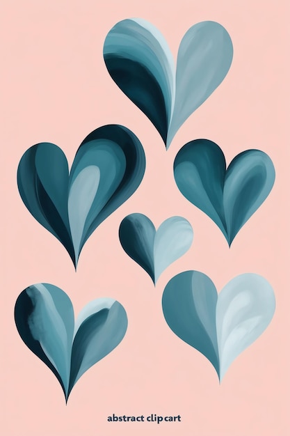 Photo simple clip art hearts for clean and classic looks