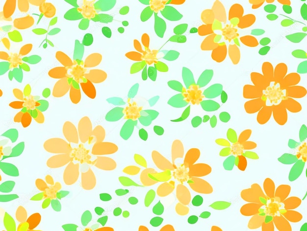 Simple Cute Pattern In Small Flowers On White Background Liberty Style Ditsy Print Floral