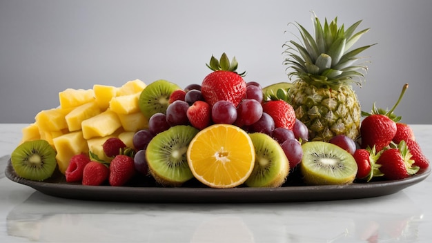 A simple yet elegant fruit platter