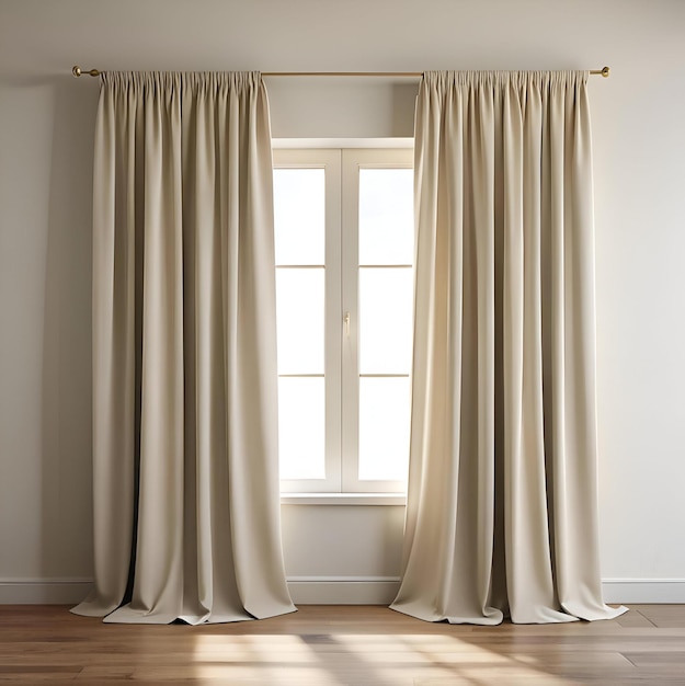 Photo simple and elegant these beige curtains add a touch of sophistication to any room