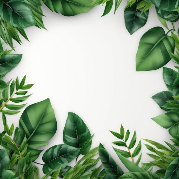 Simple Green Leaf Background For Advertising Poster