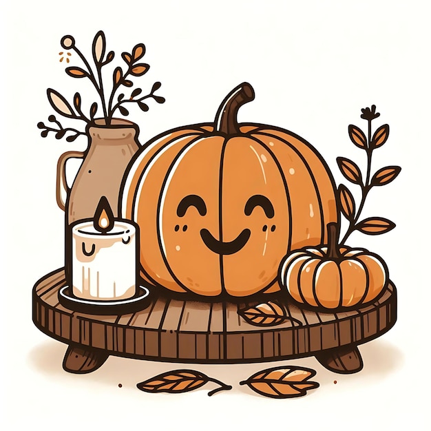 Simple Halloween Pumpkin Clipart Minimalistic Pumpkin Illustration Halloween Pumpkin Icon