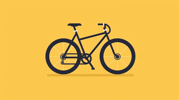 Simple illustration of a bicycle