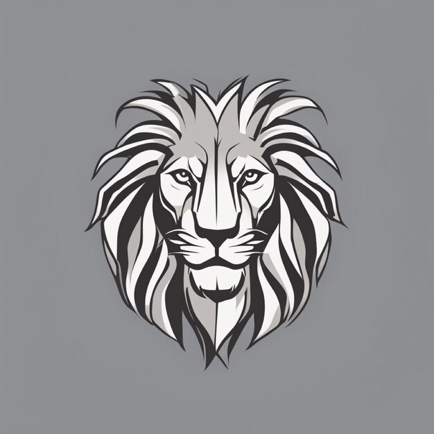 Simple lion logo vector art