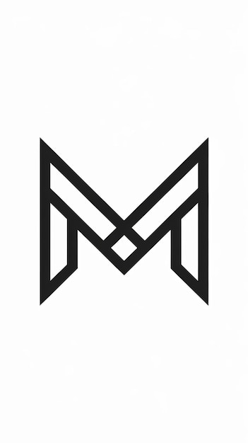 Simple M letter logo design