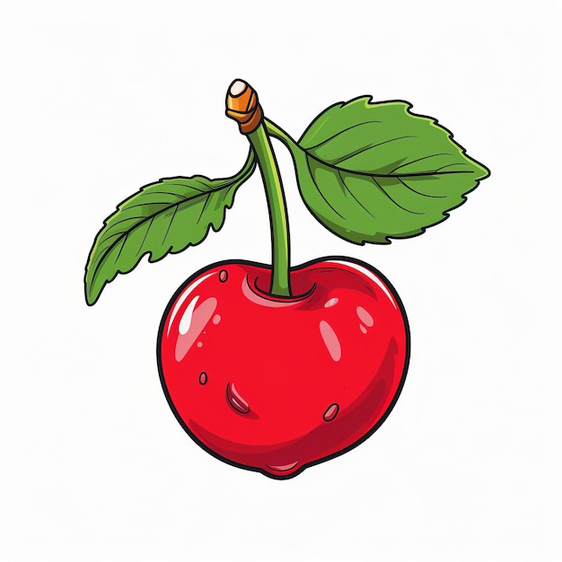 Simple Marker Drawing Of Acerola Flat 2d Vector Svg Cut File Line Art