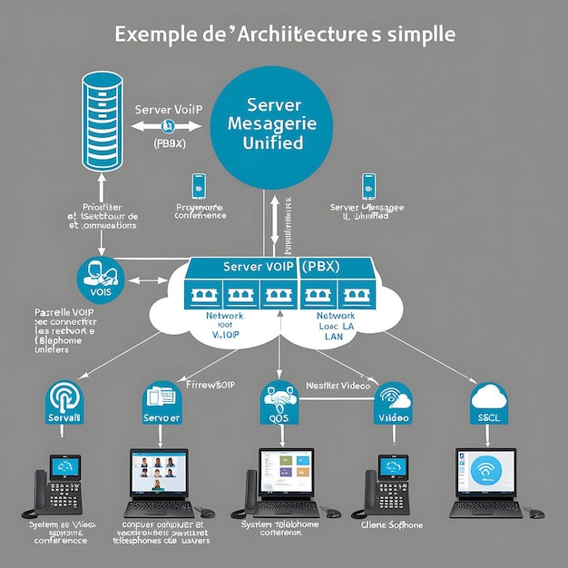 Simple PBX Network Architecture for VoIP and Unified Communication