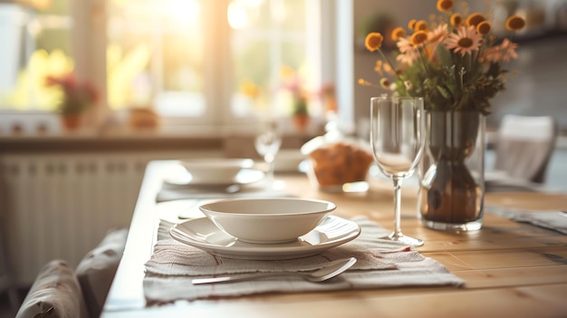 A simple place setting for a casual dinner