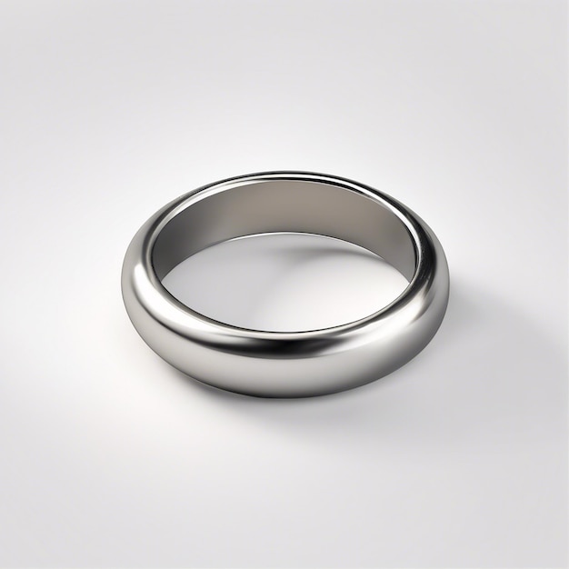 Photo simple ring isolated on white background