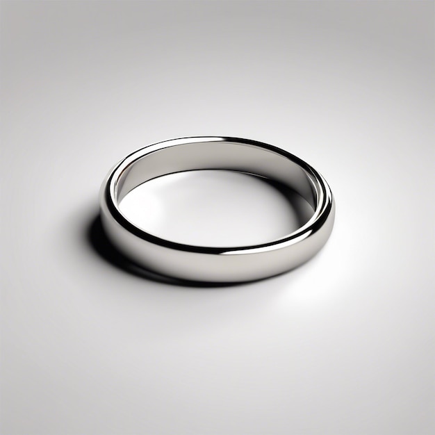 Photo simple ring isolated on white background