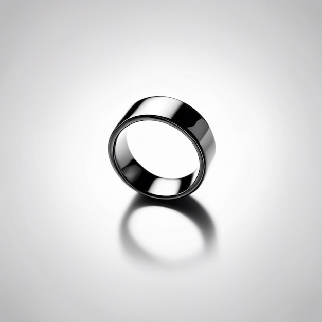 Photo simple ring isolated on white background