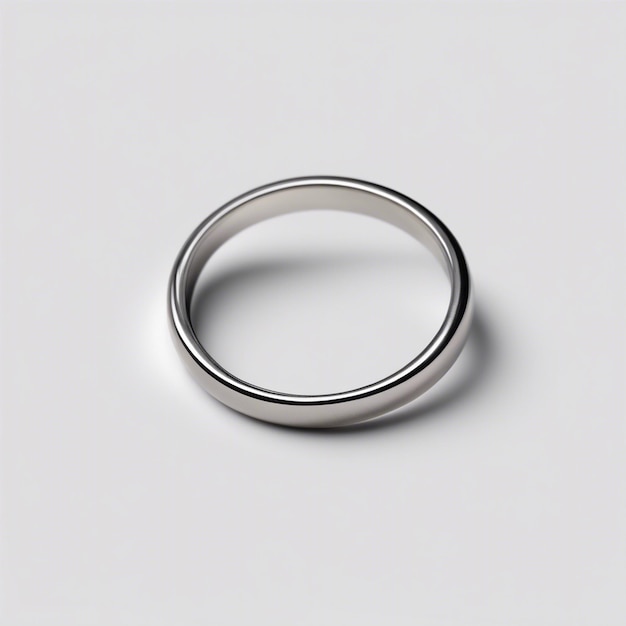 Photo simple ring isolated on white background