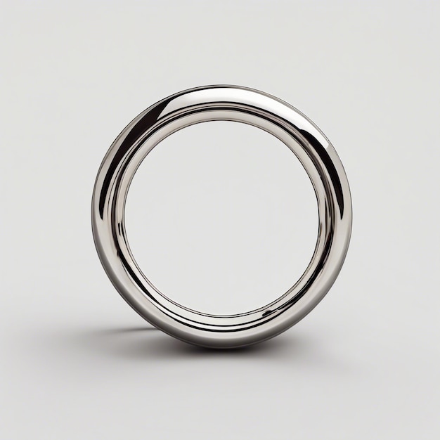 Photo simple ring isolated on white background