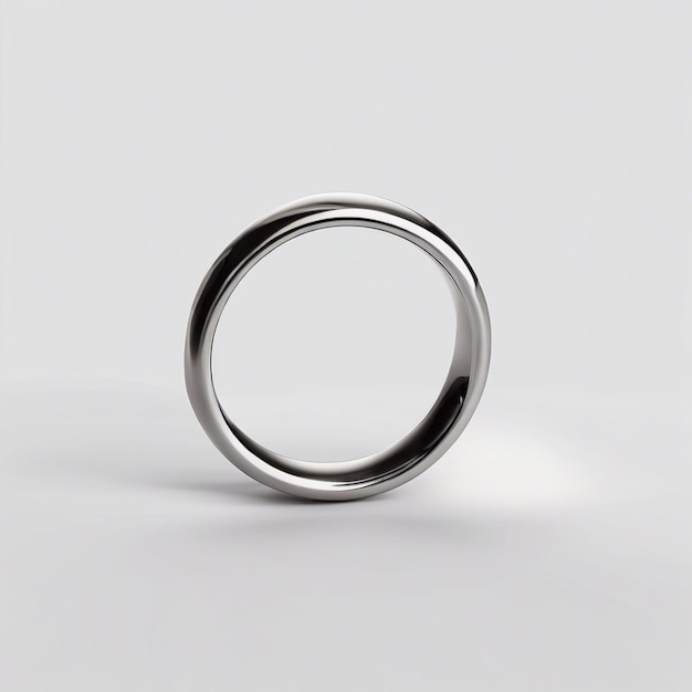 Photo simple ring isolated on white background