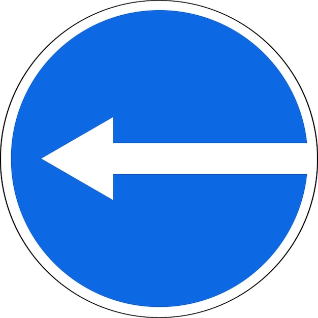 Photo simple road signs