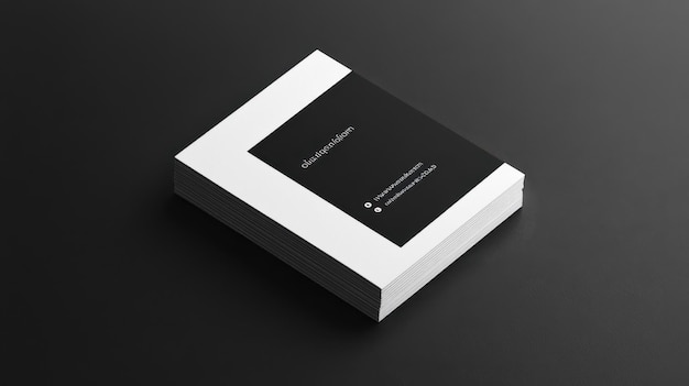 Photo a simple yet striking business card design featuring