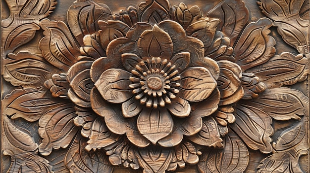 Simple yet striking this wooden art piece boasts intricate embossed patterns that give off a cozy