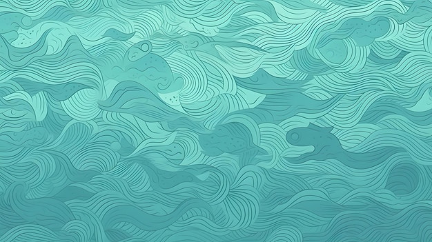 Simple and subtle aquatic background pattern for web and poster design Generative AI